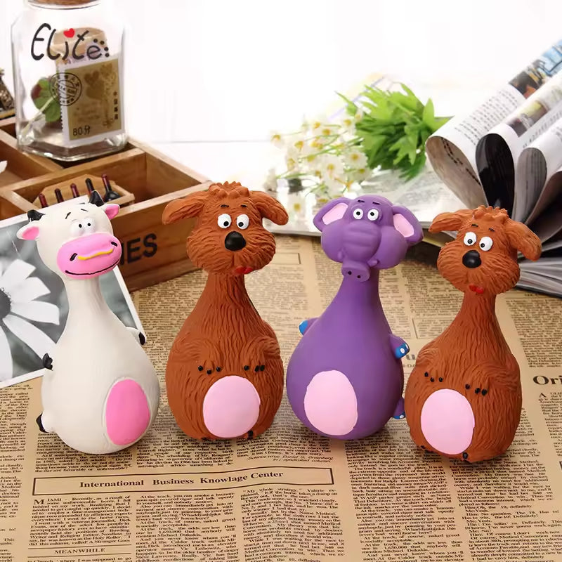 Cute Latex Dog Chew Toys With Sound