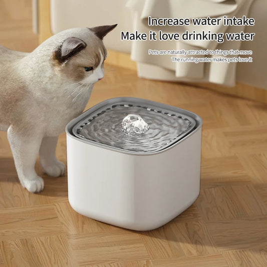 3L Large Capacity Canine Cat Dog Pet Circulating Filter Pet Fountain Feeder Automatic Water Dispenser with USB Port for Pets