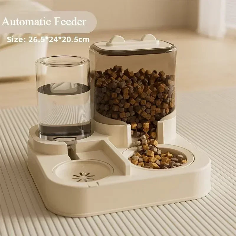 MAutomatic Pet Feeder And Water Food Dispenser 2 In 1 Gravity Pet Feeder And Water Dispenser Pet Bowl Basin Cat Dog Bowl