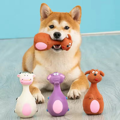 Cute Latex Dog Chew Toys With Sound