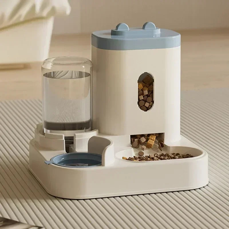 MAutomatic Pet Feeder And Water Food Dispenser 2 In 1 Gravity Pet Feeder And Water Dispenser Pet Bowl Basin Cat Dog Bowl