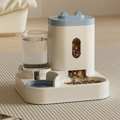MAutomatic Pet Feeder And Water Food Dispenser 2 In 1 Gravity Pet Feeder And Water Dispenser Pet Bowl Basin Cat Dog Bowl