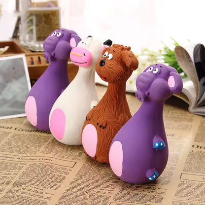 Cute Latex Dog Chew Toys With Sound