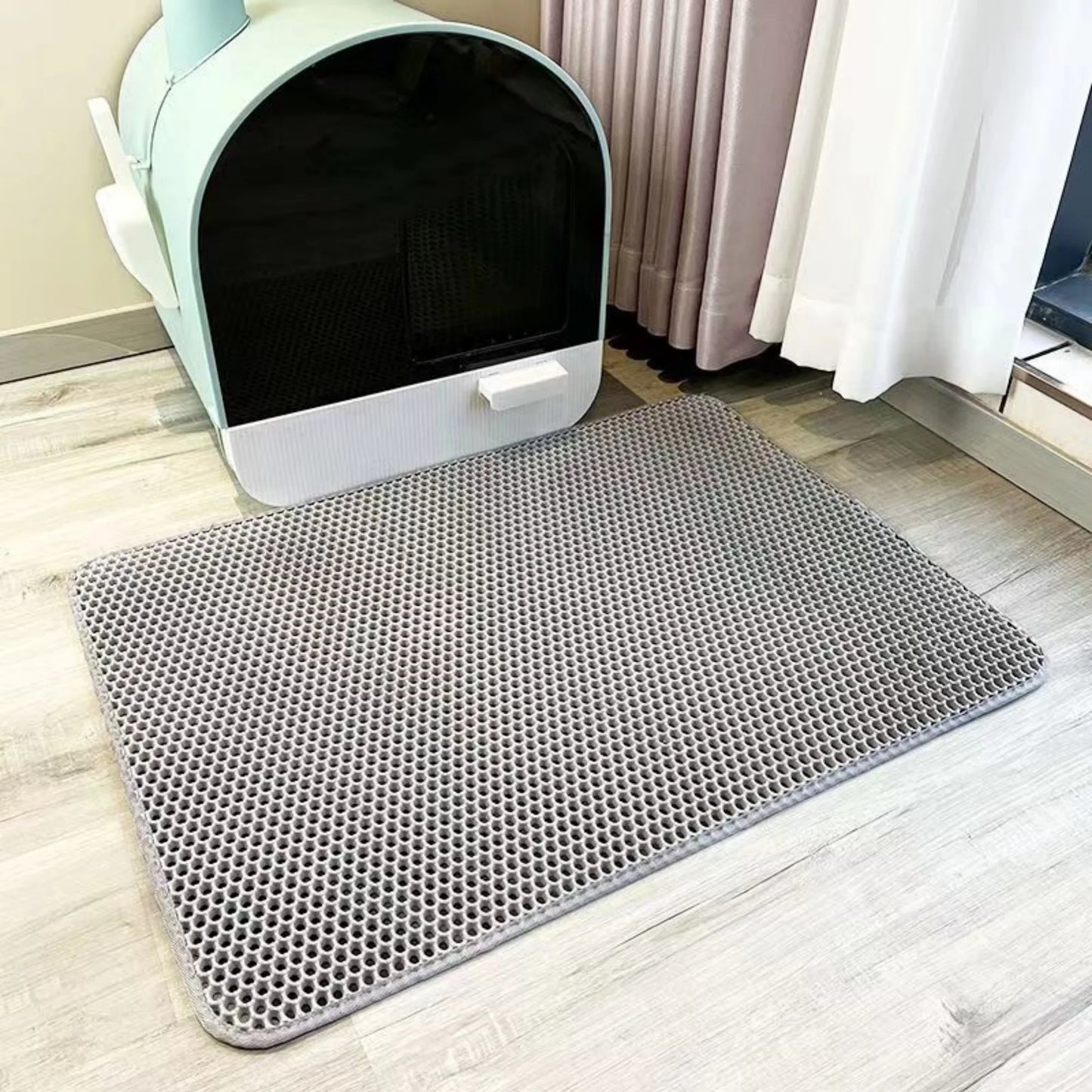 Cat Litter Mat With Gift Double Layer Waterproof Pet Litter Box Mat Non-slip Sand Cat Pad Washable Bed Mat Clean Pad Products