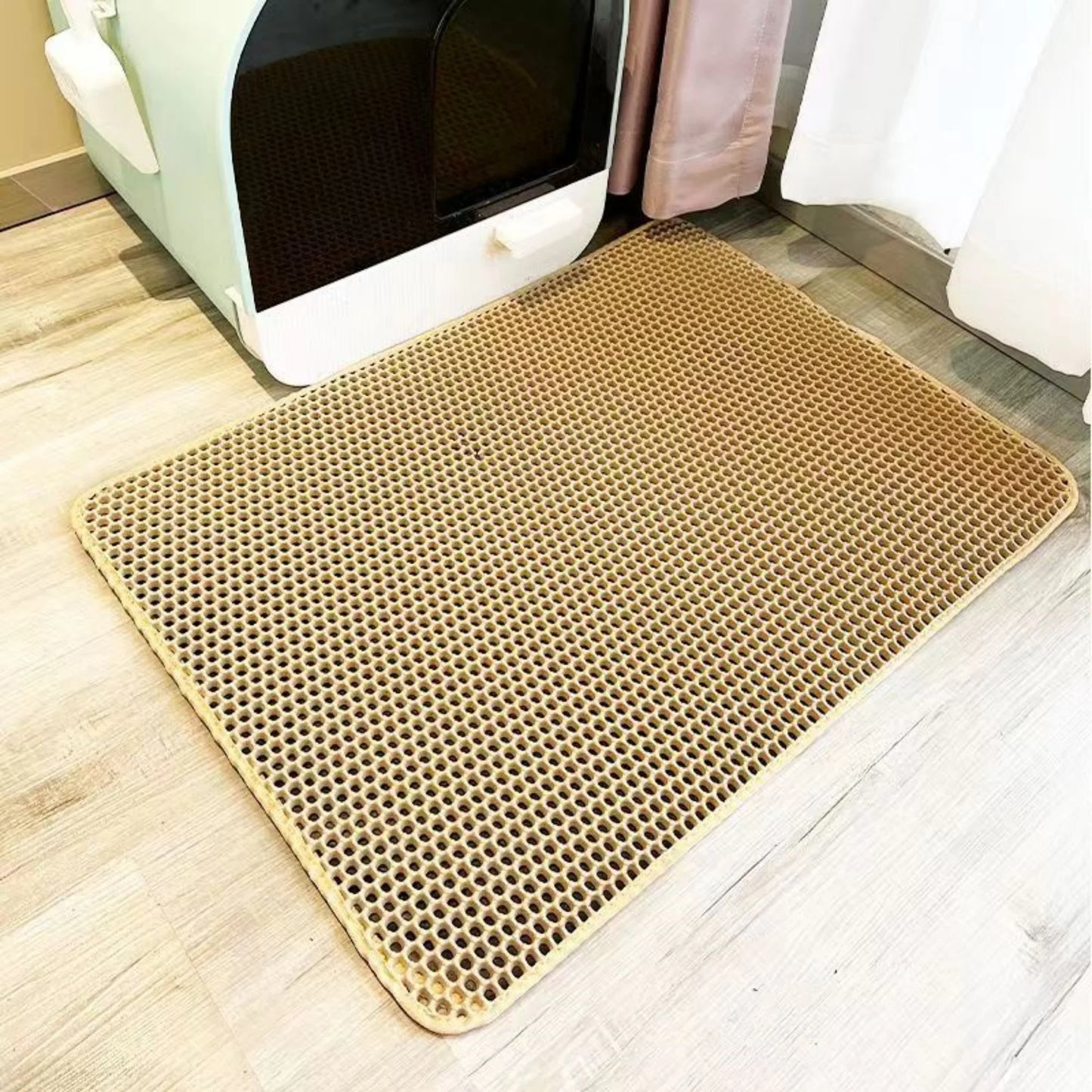 Cat Litter Mat With Gift Double Layer Waterproof Pet Litter Box Mat Non-slip Sand Cat Pad Washable Bed Mat Clean Pad Products