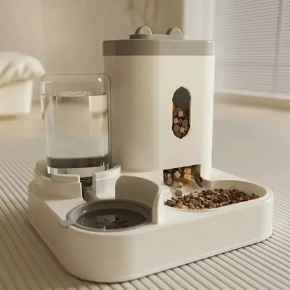 MAutomatic Pet Feeder And Water Food Dispenser 2 In 1 Gravity Pet Feeder And Water Dispenser Pet Bowl Basin Cat Dog Bowl