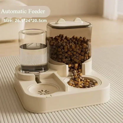 MAutomatic Pet Feeder And Water Food Dispenser 2 In 1 Gravity Pet Feeder And Water Dispenser Pet Bowl Basin Cat Dog Bowl