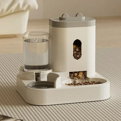 MAutomatic Pet Feeder And Water Food Dispenser 2 In 1 Gravity Pet Feeder And Water Dispenser Pet Bowl Basin Cat Dog Bowl